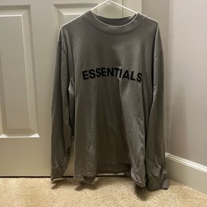 Essentials Fear Of God Long Sleeve Tee Tan